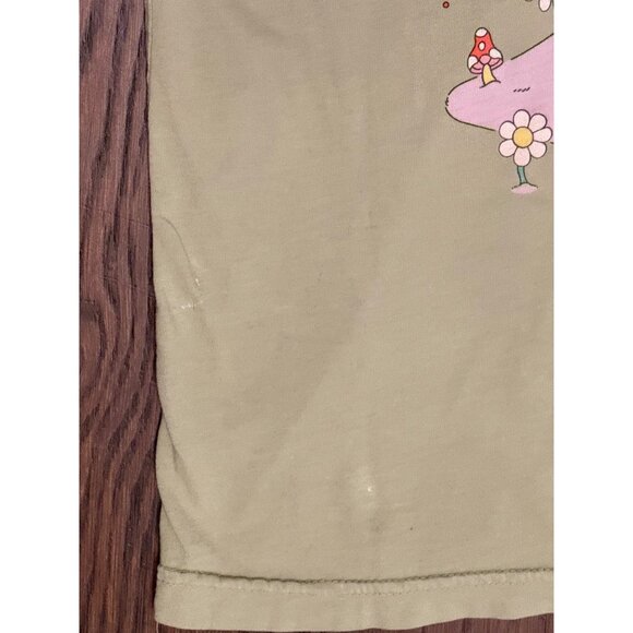Ripndip Nermal Long Sleeve Shirt Size M Olive Green Trippy Cat Flower Mushroom - Picture 9 of 10